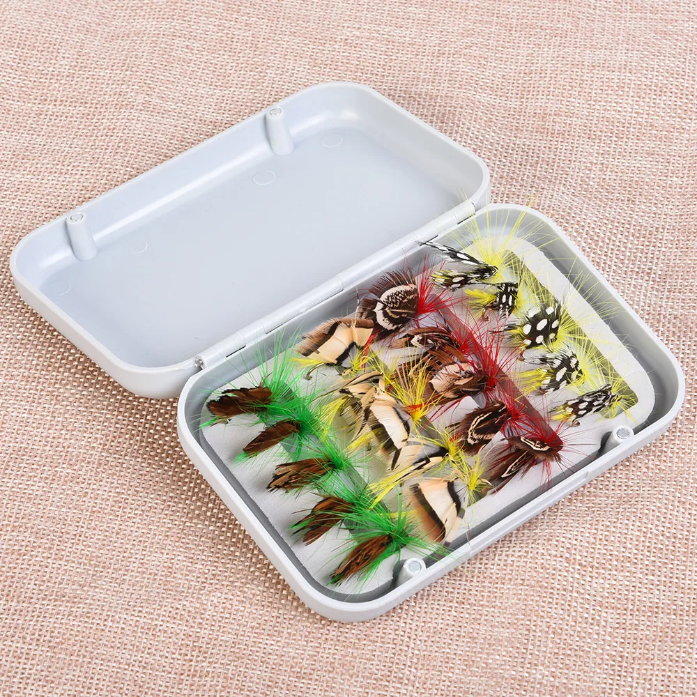 Señuelos de pesca con mosca, cebo de acero con alto contenido de carbono, aparejos de pesca con manivela superafilada, señuelo perfecto, 20 unidades por juego - imagen 5