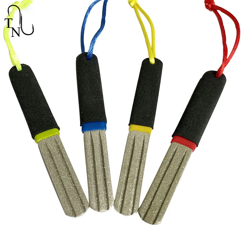 Afilador De Anzuelos TN105, línea De archivo De gancho De pesca De diamante De doble cara, 10cm, 20g - imagen 5