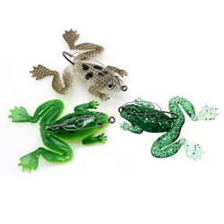 Señuelos de rana silicona Wobbler para bagre y lubina