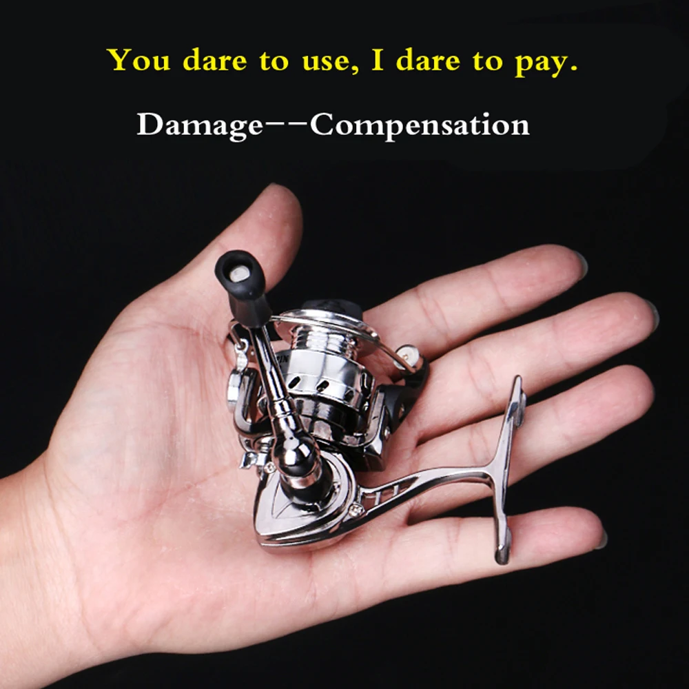 Carrete de pesca de bolsillo de Metal, engranaje de arrastre de 6KG, relación 4,3: 1, carrete de agua dulce y salada, balsa de hielo, rueda de fundición giratoria, aparejos de señuelo - imagen 2