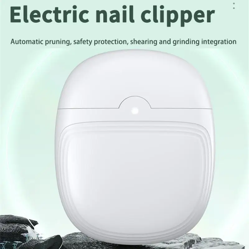 Cortaúñas eléctrico USB con luz LED, amoladora de uñas automática de 2 velocidades, recortadora para bebés y adultos, Mini herramientas de manicura - imagen 2