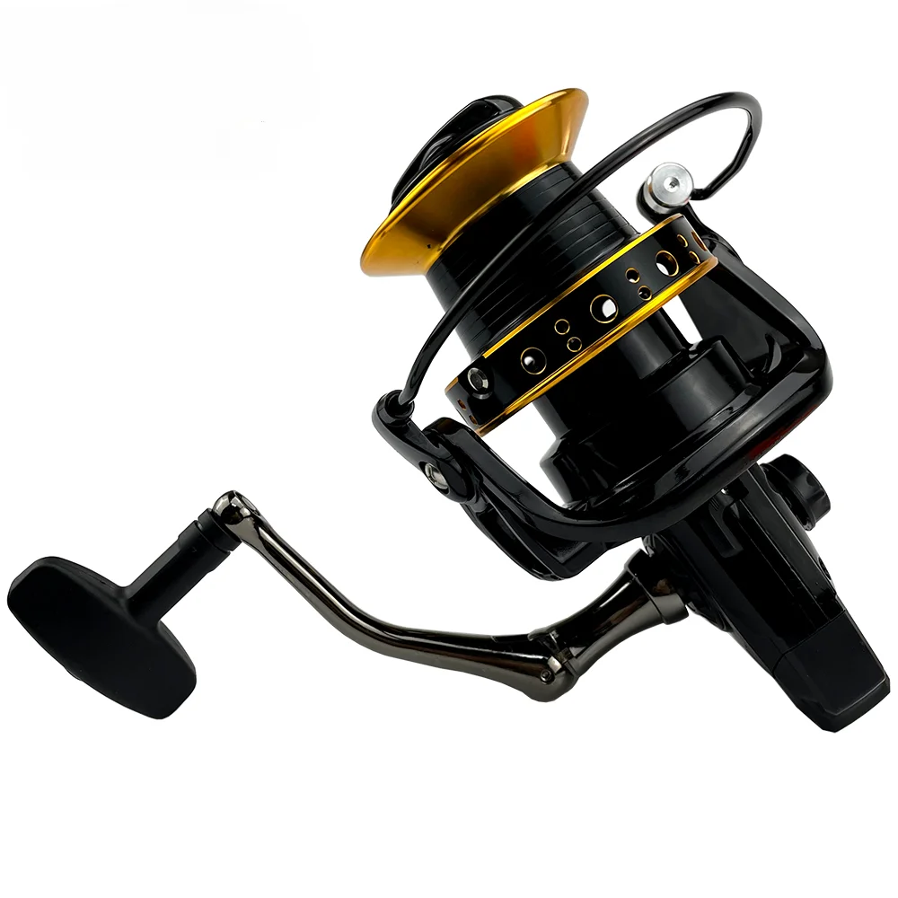 Ghotda-carrete de pesca giratorio 9000, 10000, 12000, 30KG, potente, pesca en alta mar, rueda de fundición de tiro largo, bobina de agua salada - imagen 2