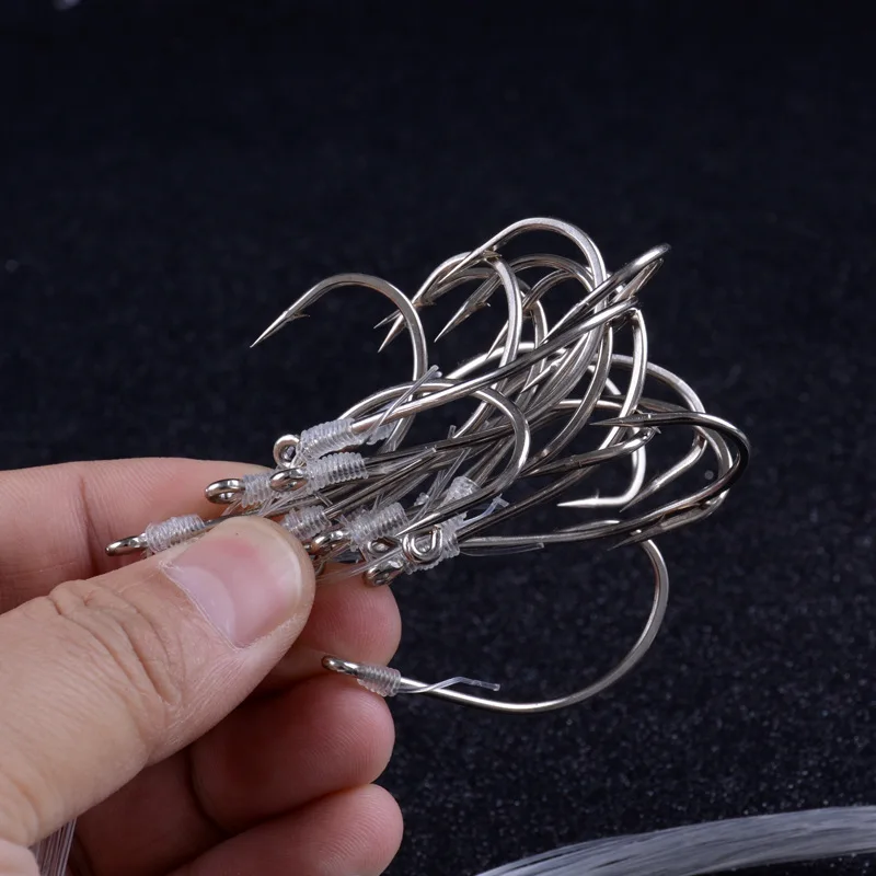 Aparejos de pesca PD Ganchos Marusei Cubo Línea atada Ganchos Marusei Tamaño 8 # -28 #   Almacenamiento portátil de ganchos de alambre de púas para pesca en el mar - imagen 4