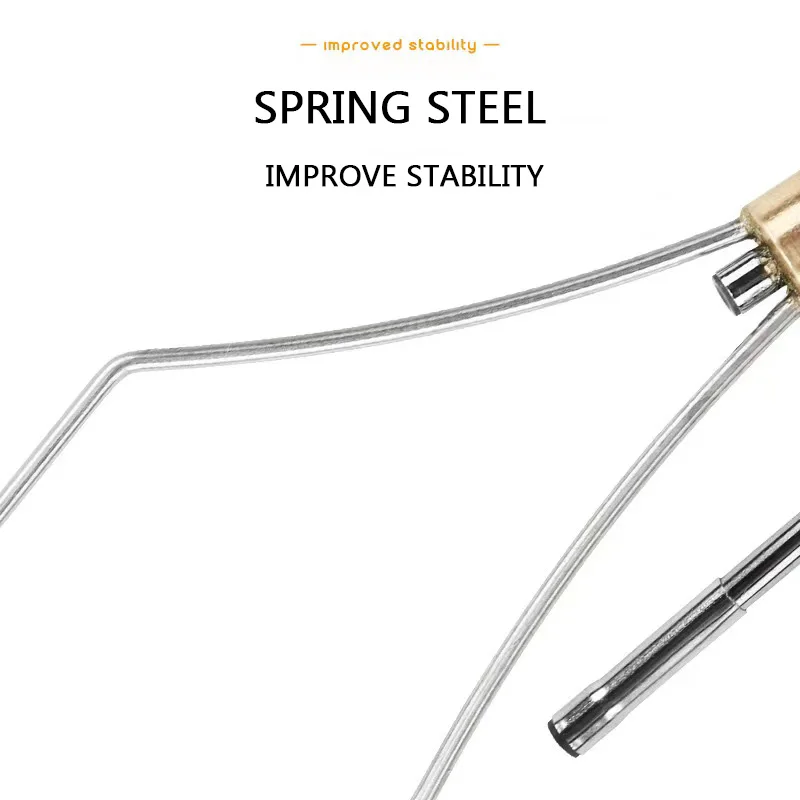 Soporte de bobina de Punta bicerámica, cabeza de bala pesada, señuelo de moscas, herramienta de atado de hilo, plantilla de gancho de pesca, 1 ud. - imagen 3