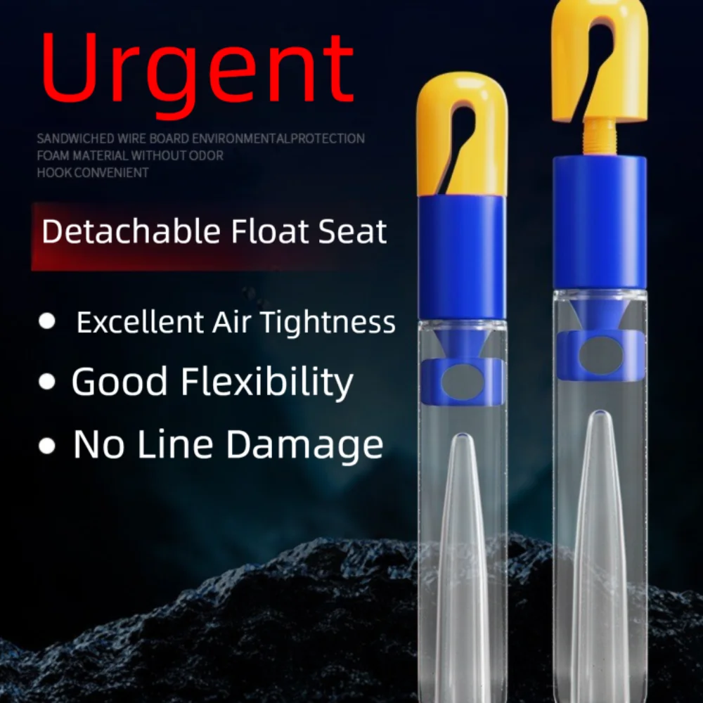 10 Uds. De liberación rápida, asiento flotante de doble núcleo, diseño de rotación, tapón flotante, suministros de anzuelos de pesca, Material de silicona, 2 tamaños - imagen 4