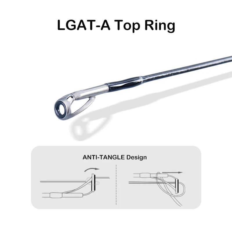 PURELURE FIAMMA caña de pescar de alta resistencia, juego de cabeza de serpiente, HERO 2,2 m, C732XH, acción rápida, guía FUJI - imagen 4