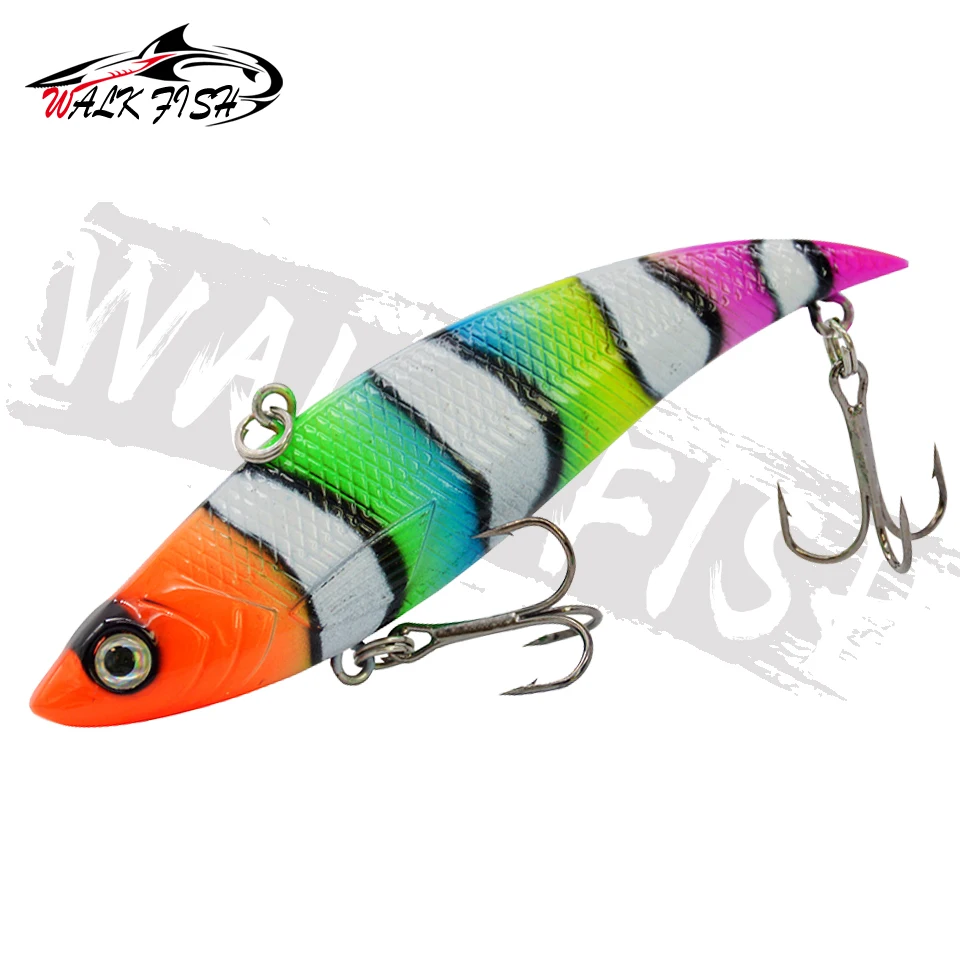 WALK FISH-señuelo de pesca con vibración VIB, cebo duro de plástico Artificial Wobbler, giratorio, para invierno, 18g, 20g - imagen 4