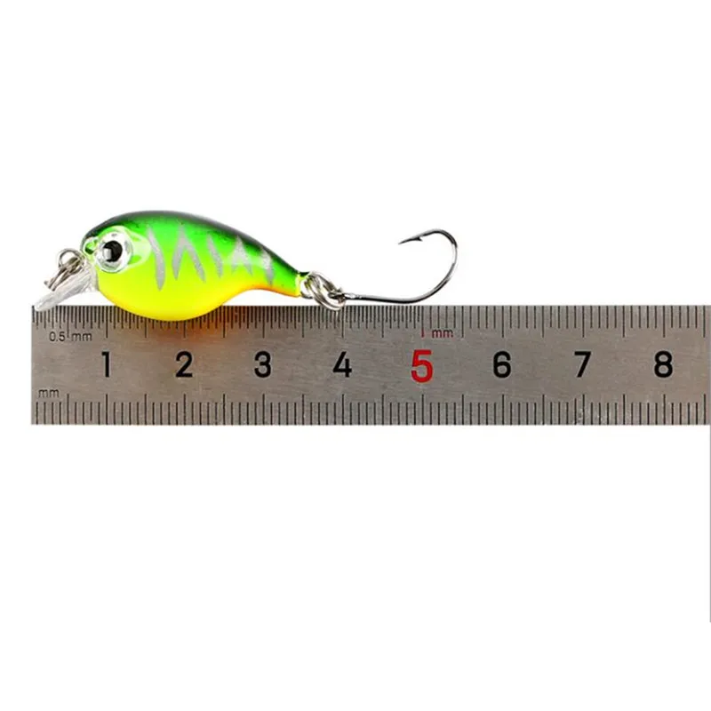 Señuelo de pesca de pececillos, cebo duro de 3,6 cm, 2,1g, Topwater, Wobbler Artificial, cebo de pesca con mosca japonesa, 1 piezas - imagen 4