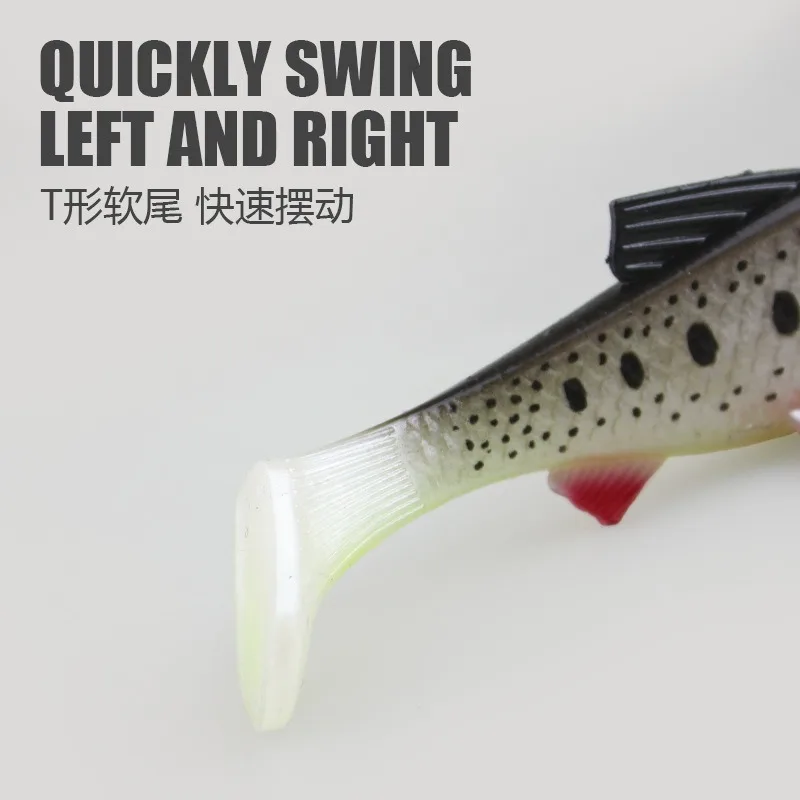 5 uds cebo blando 150mm 34g cebo de pesca Wobblers para lubina aparejos de pesca Swimbait suave señuelo muskies - imagen 5