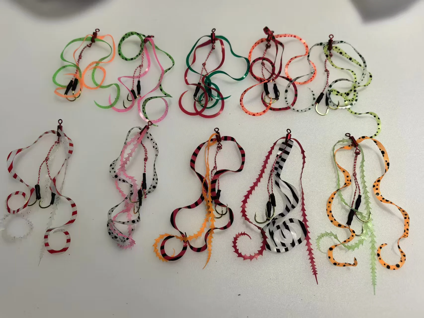 Kabura Jigging Madai – Ganchos asistencia faldas silicona y filamentos - imagen 4