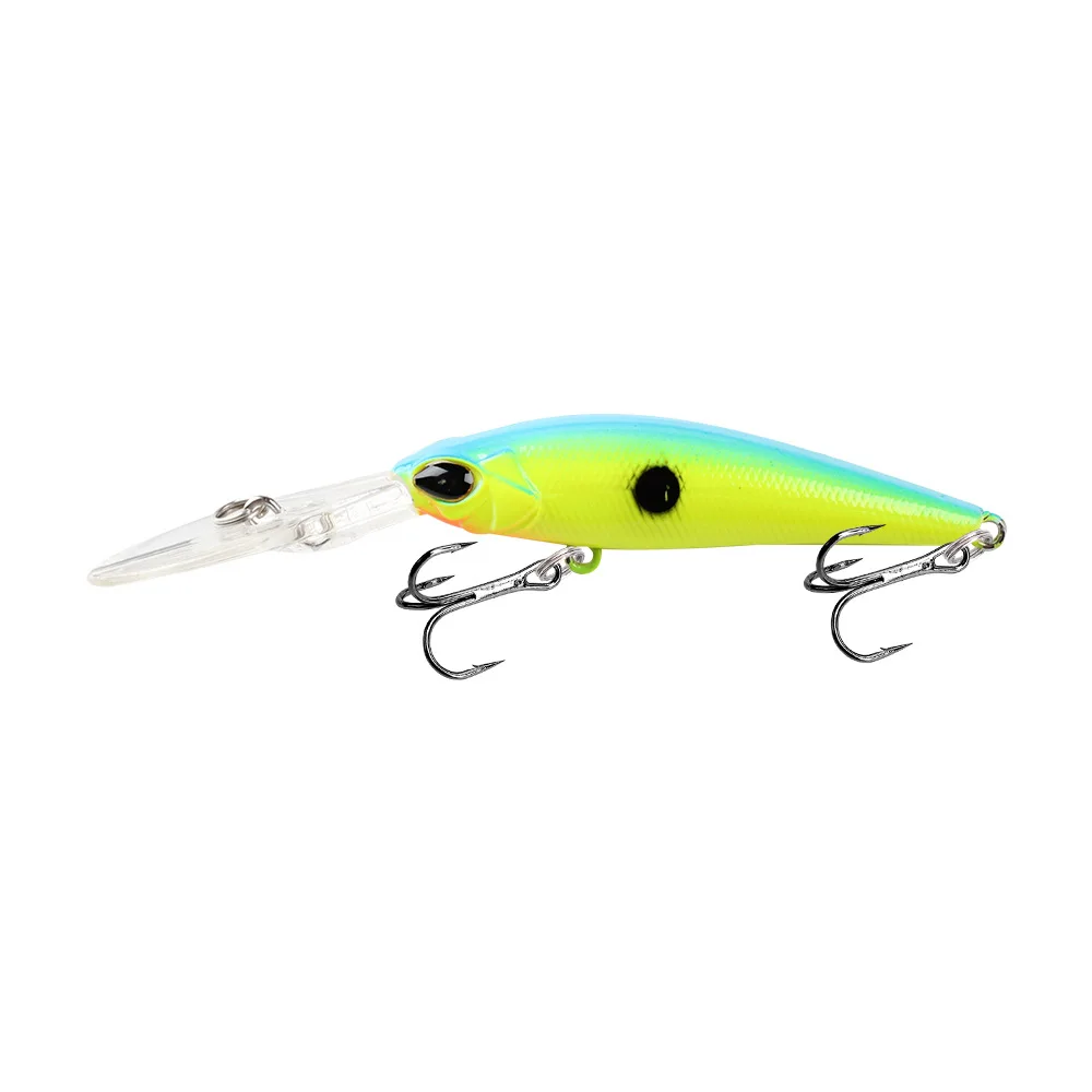 Señuelo de Pesca Minnow, Crankbait Wobblers, perca, ojos 3D, cebo duro Artificial, Lucio, carpa, lubina, Swimbait, 1 ud. - imagen 3
