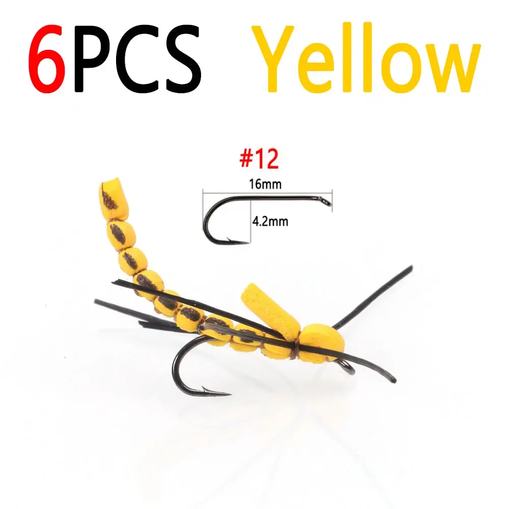 6pcs Yellow