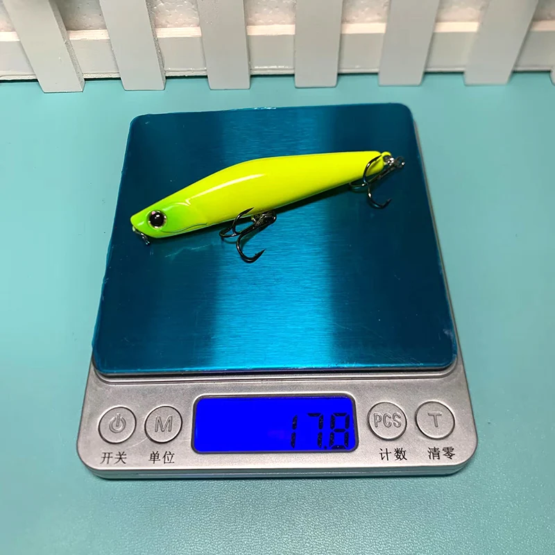 Testar-señuelo de Pesca de 80mm y 18g, cebo Artificial Wobbler duro para agua salada, lubina, Lucio, aparejos de Pesca - imagen 4