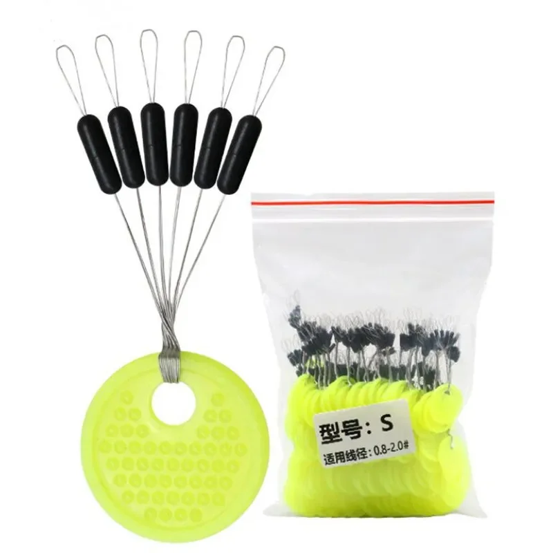 Conjunto de bolas espaciales de goma para pesca, tapón ovalado, Bobber, accesorios de pesca con mosca, cebo giratorio, herramientas deportivas de pesca, 600, piezas, 100 - imagen 4