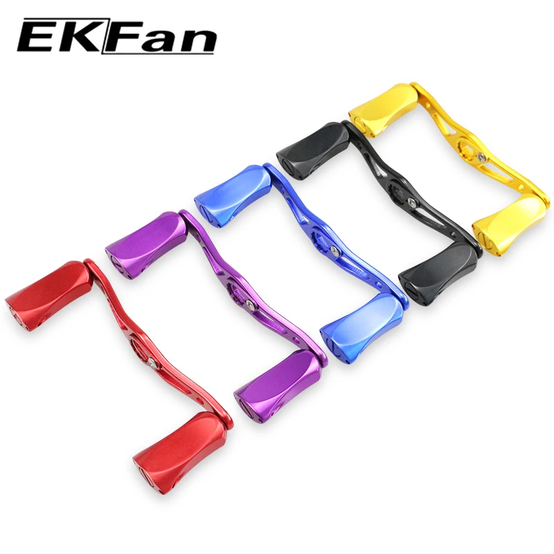 Ekfan-mango de aleación de 100MM, pomo plano de 8x5mm, agujeros para carrete de pesca Dawa Bastcast DIY - imagen 5