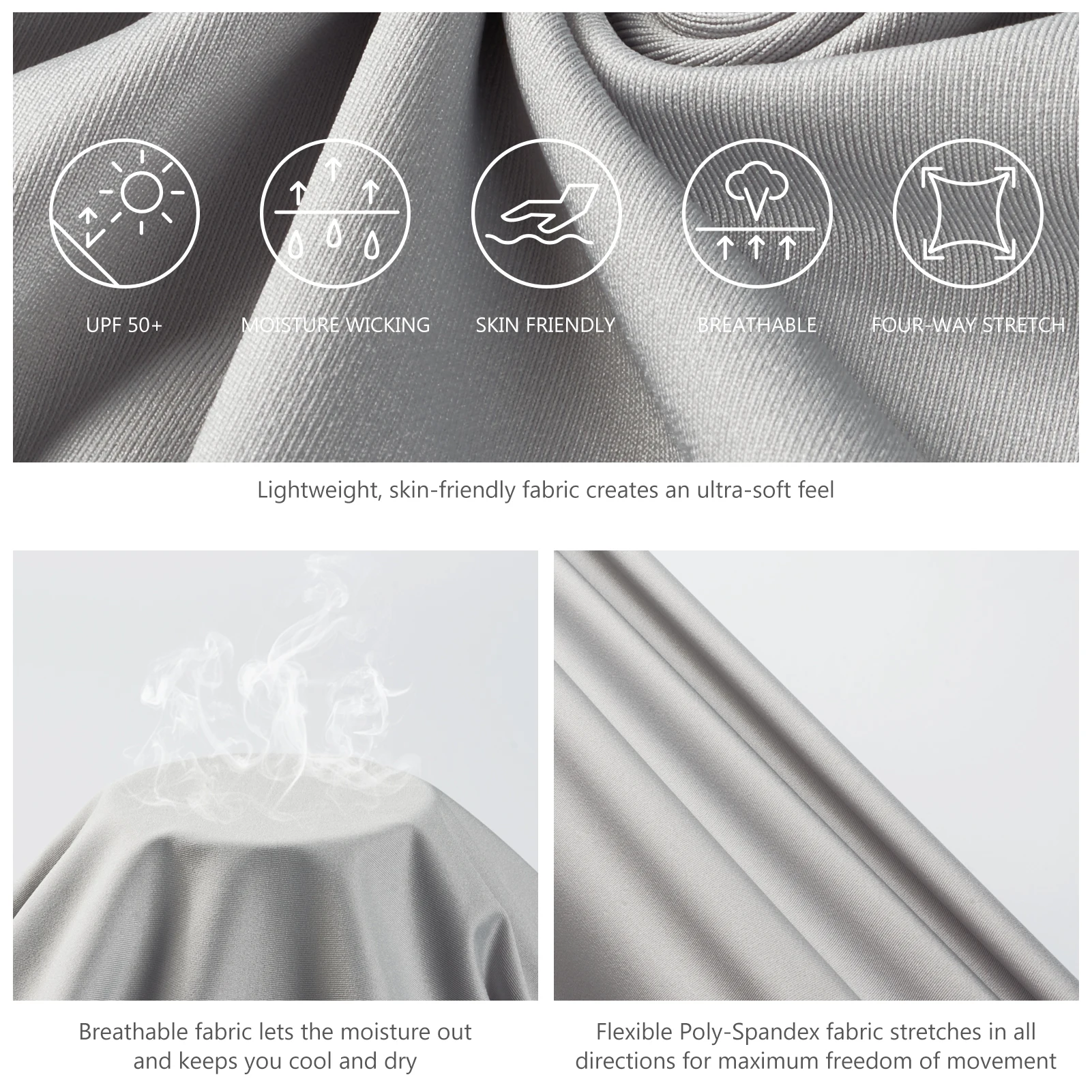 Bassdash-Sudadera con capucha de pesca con cremallera para hombre, camisa de secado rápido, protección solar de manga larga, UPF 50 + 1/4, FS24M - imagen 5