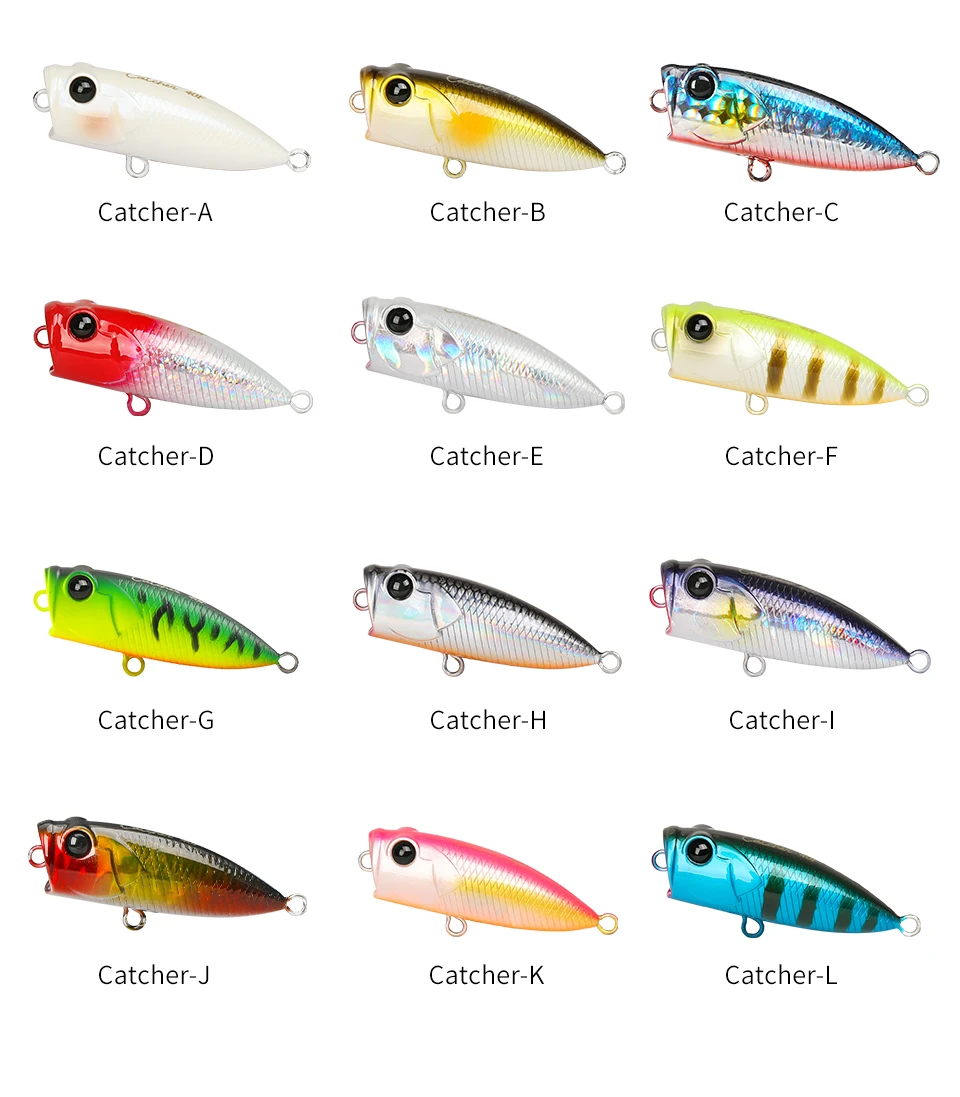 Catch: una selección diversa de señuelos de pesca vibrantes para pescadores para pescadores de todos los niveles de habilidad