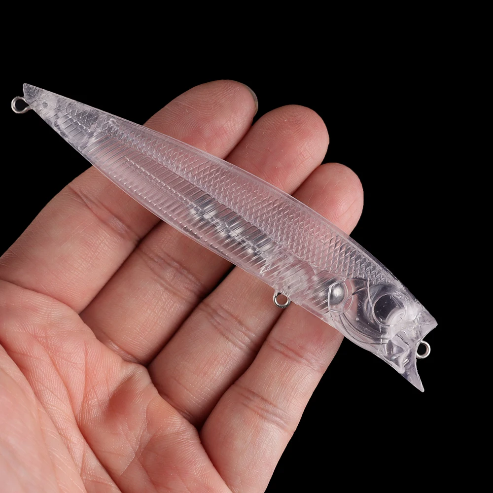 Chan'sHuang 20 piezas cebo de pesca en blanco sin pintar 11cm/15,2g Popper caminando el perro lápiz flotante DIY Señuelos de pesca hechos a mano - imagen 5