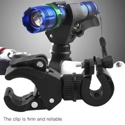 Soporte luz 360º para bici de montaña con abrazadera negra
