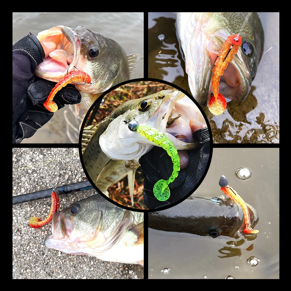 Spinpoler-señuelo de pesca suave, interruptor de cola de paleta, gusano segmentado, 7cm, 9cm, 11,5 cm, Swimbait salado para Jigging, pesca sin peso - imagen 5