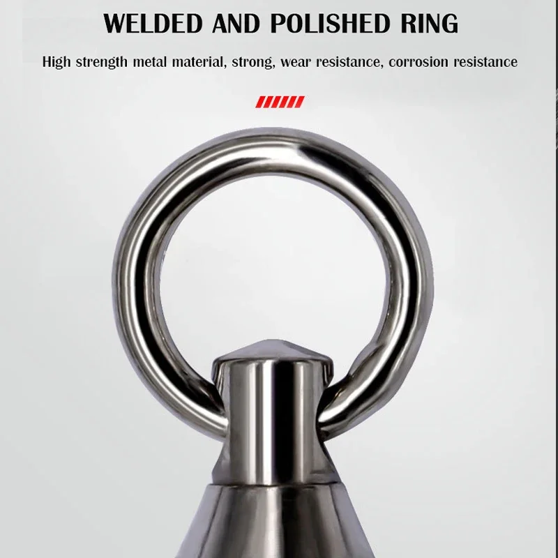 Rodamiento de bolas de pesca de acero inoxidable, conector de anillos sólidos giratorios, 20 piezas, pesca en agua dulce y salada para cebo de curricán - imagen 2