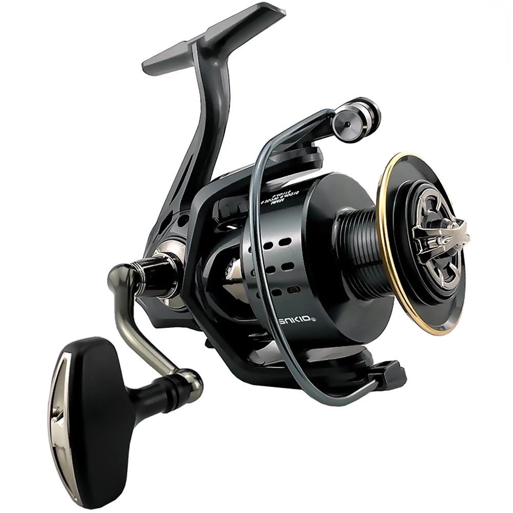 Carrete giratorio de alta calidad serie 7000-2000, relación de engranaje de taza de alambre de Metal, mano izquierda y derecha, intercambiable, estable, ahorro de trabajo, 5,2: 1 - imagen 5