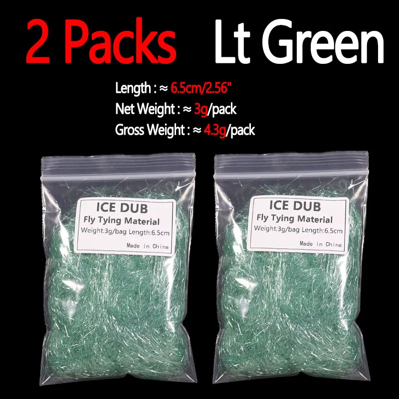 2 packs  Lt Green