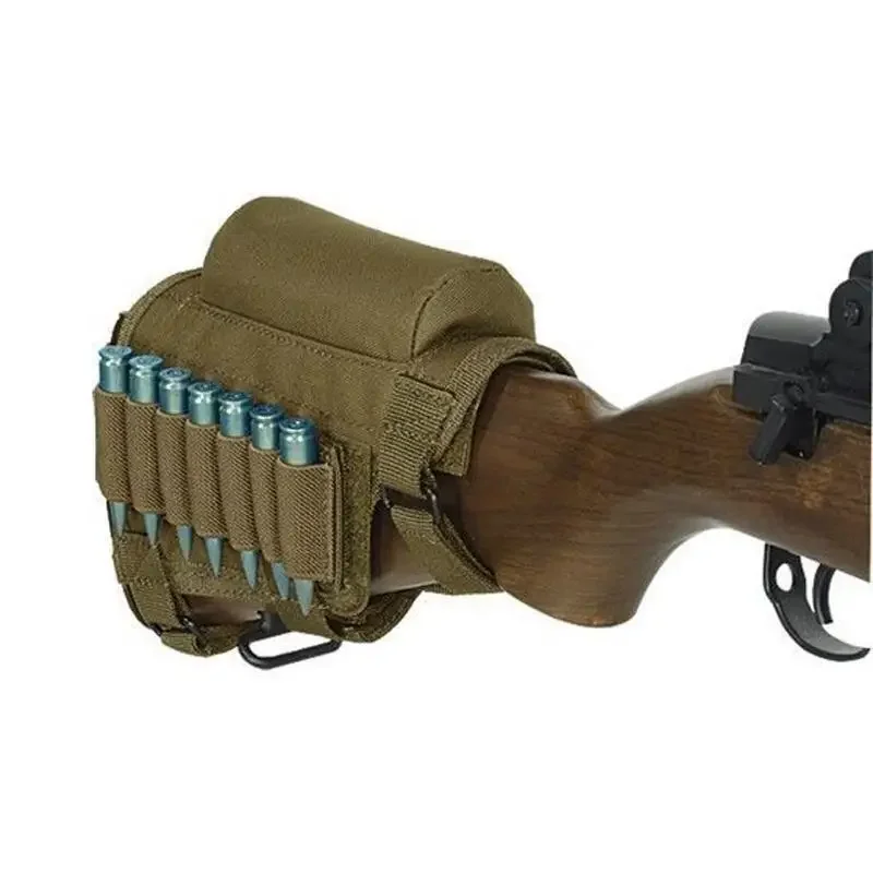 Soporte para balas de escopeta para caza al aire libre, bolsa para munición de pistola y Rifle de 98K, bolsa táctica para reposa mejillas, paquete de culata - imagen 5