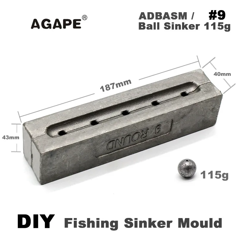 Agape ADBASM Molde de Plomo para Chumbadas Casero - imagen 3