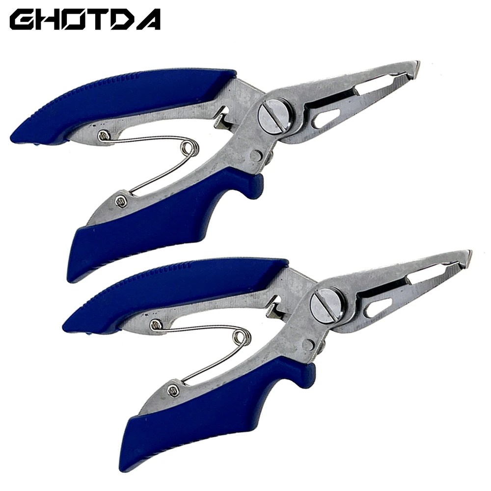 Alicates duraderos de línea trenzada, cortador de señuelos, herramienta de aparejos para cortar peces, pinzas, tijeras, alicates de pesca - imagen 4