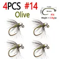 4pcs Olive Size 14