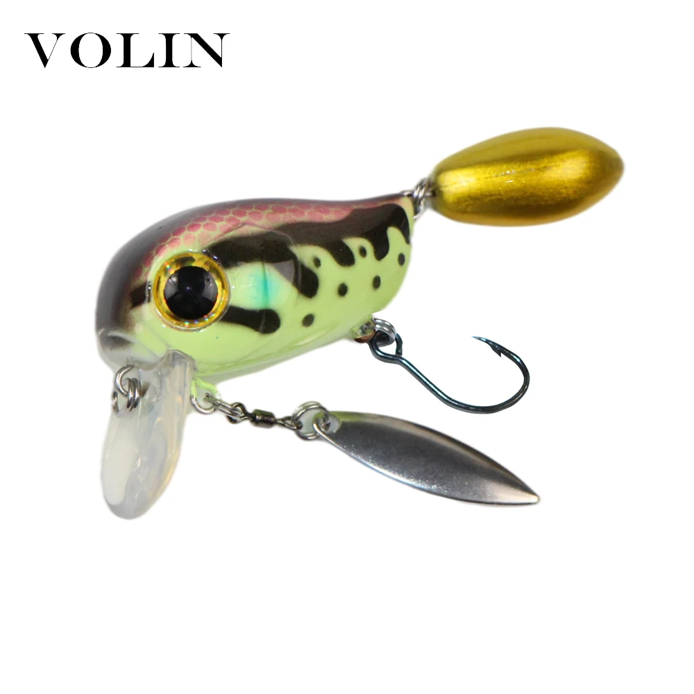 VOLIN-señuelo de Pesca duro flotante, cebo biónico Artificial, 30mm, 2g, nuevo, 1 unidad - imagen 3