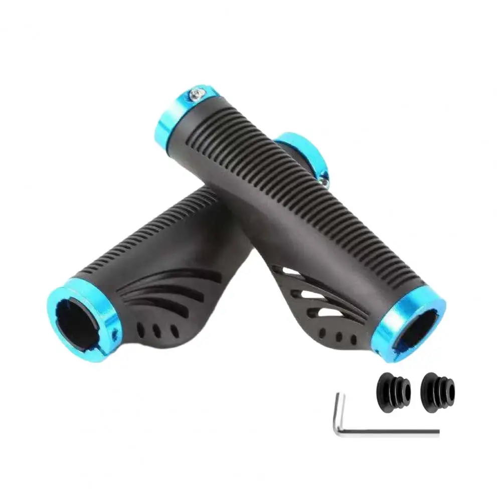 1 Juego de manillar de bicicleta, extremo de agarre ergonómico antideslizante, cubierta de agarre para bicicleta de montaña y carretera, accesorios de repuesto para bicicleta