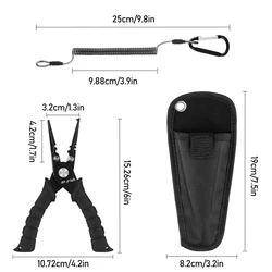 Alicates de pesca inox 420 con cortador línea y mango PVC