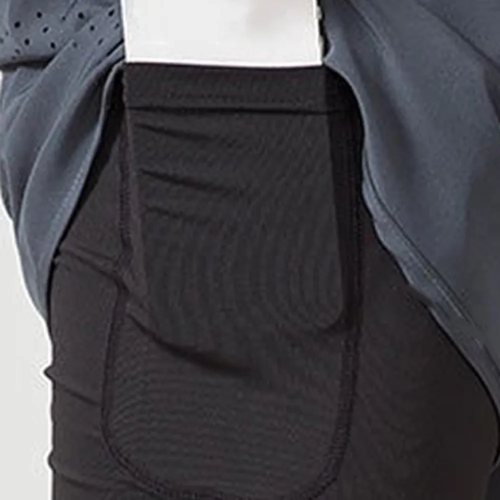 Pantalones cortos deportivos lavables 2 en 1 de secado rápido con bolsillo, ropa deportiva para hombre, pantalones cortos de ciclismo con rayas reflectantes transpirables para gimnasio - imagen 5