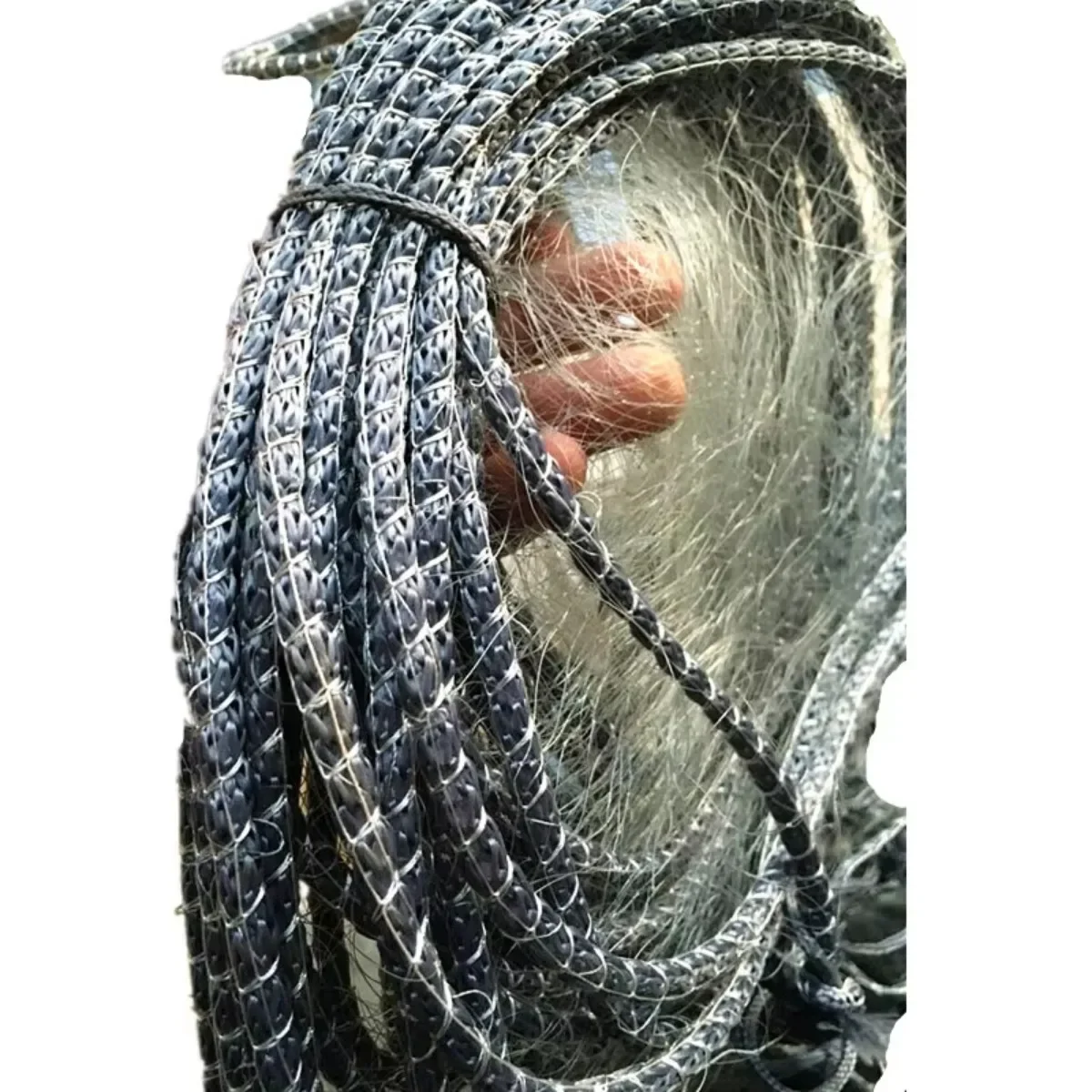Boya De cuerda envuelta De rejilla De Finlandia y red De enmalle De plomo Red De Pesca De una sola capa Correa De Pesca H1.8m L30m malla 2,5 cm-6cm