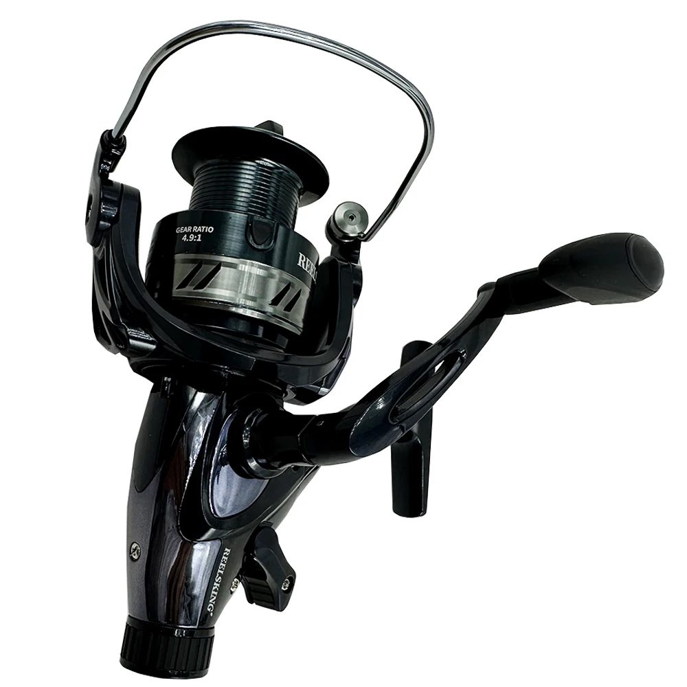 Carrete de pesca plegable ultraligero para exteriores, carretes de fundición de largo alcance, caña Marina/rocosa, relación de transmisión 5,2: 1/4, 9:1, serie KF 3000-6000 - imagen 3