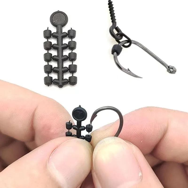 Tapones de anzuelo de pesca de carpa, aparejo de Terminal Ronnie, cuentas de tope para cebo de carpa, accesorios de pesca de fijación de tornillo Boilie emergente - imagen 4