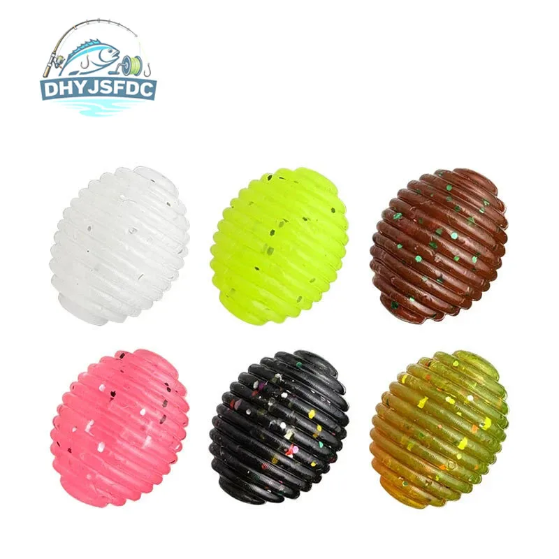 10 unids/bolsa 1,5 cm pan gusano silicona cebos artificiales gusano larva suave señuelo de pesca ganchos olor gusanos camarones señuelos de peces