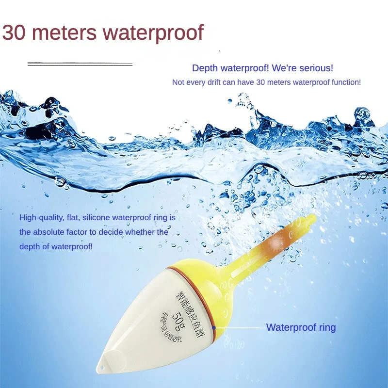 Flotador electronico sensor LED cambio color pesca carpa resistente - imagen 5