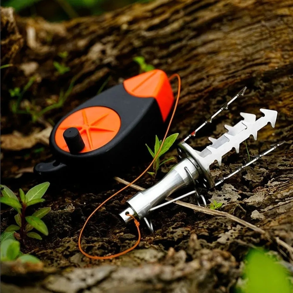 Removedor de anzuelos de acero inoxidable, construcción duradera, diseño multifuncional, recuperador de cebo de pesca, tamaño compacto, línea de 30M - imagen 3