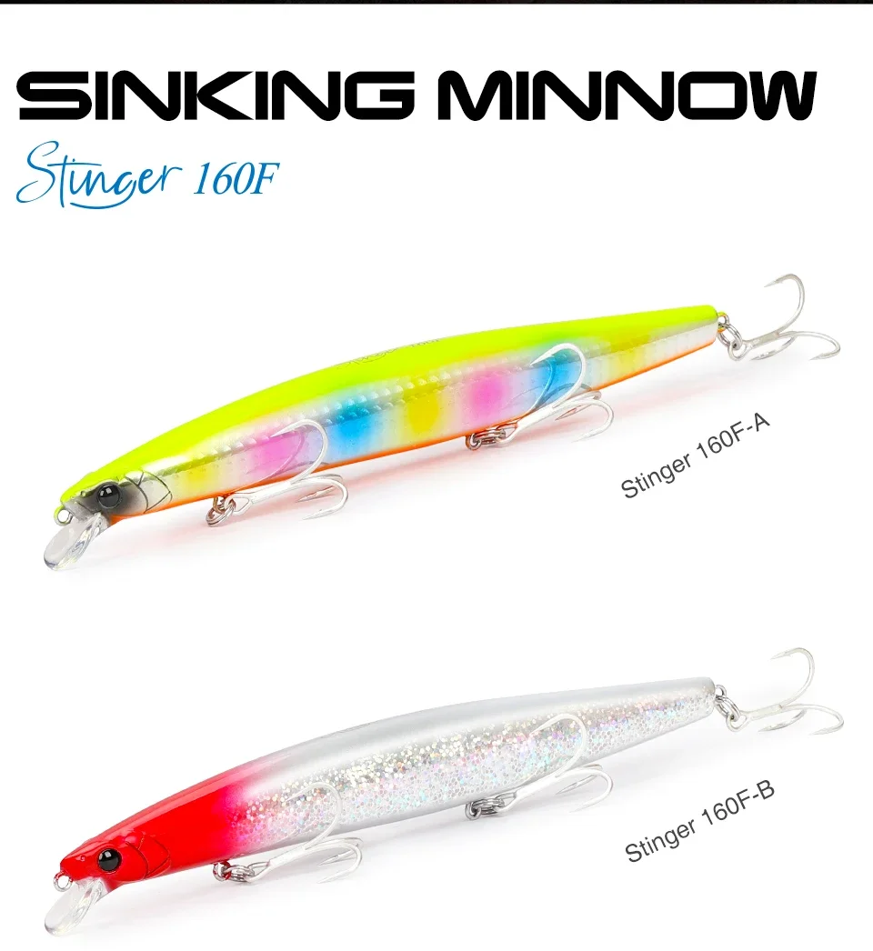 Un señuelo amarillo y rojo con un gancho plateado