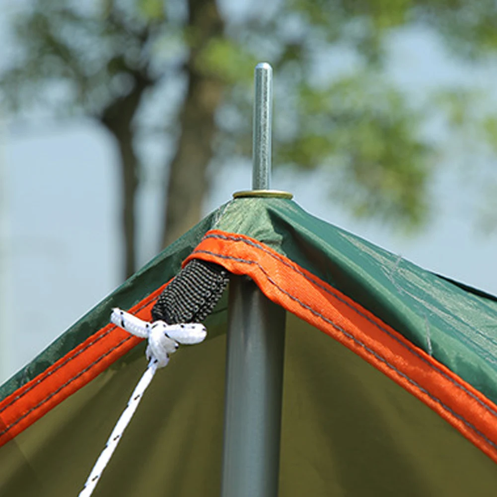 SANLIKE, toldo UV impermeable verde portátil para exteriores, cubierta para la lluvia, se puede utilizar como tela para el suelo, accesorios para tienda de campaña en la playa y al aire libre - imagen 4