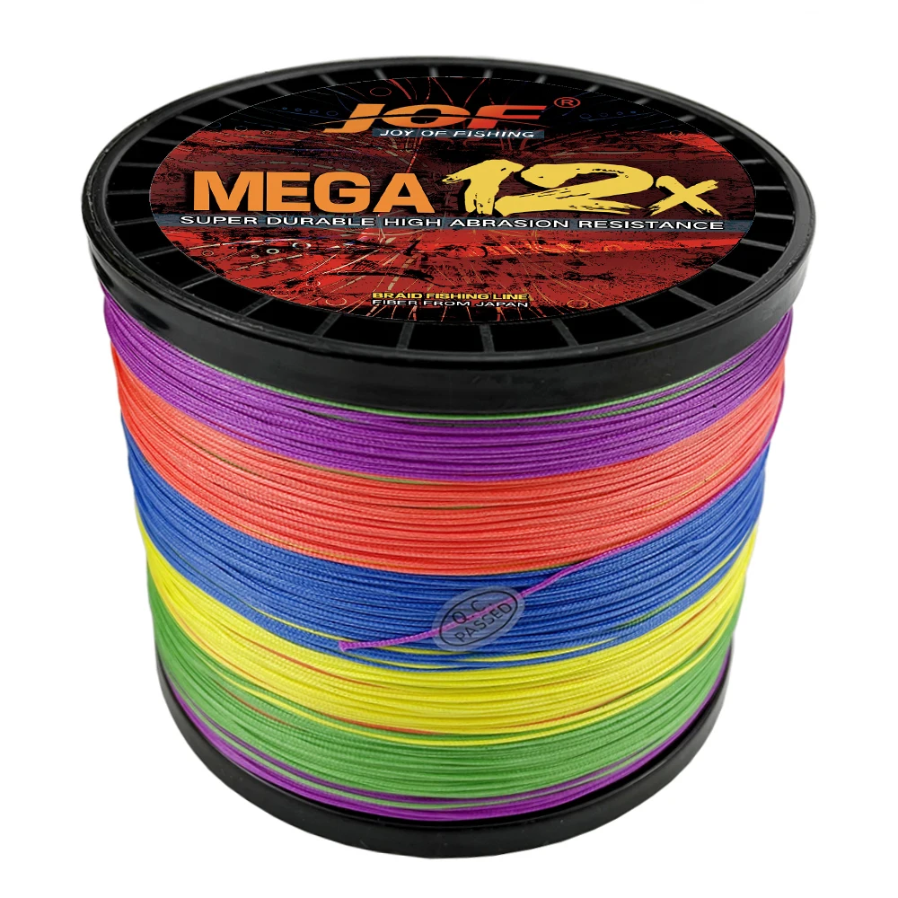 Línea de pesca de mar/río X12 trenzada de 4 colores, hilo crudo de PE suave de 300m, 12 hebras de diámetro de 0,16mm-0,55mm, súper resistencia a la tracción - imagen 2