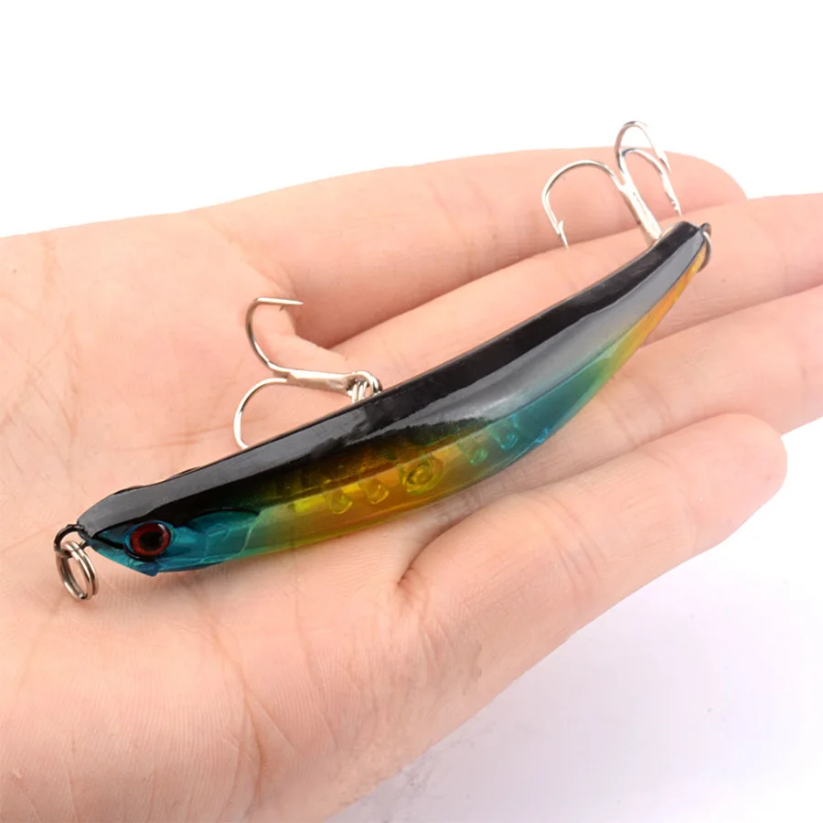 Señuelo de pesca de lápiz curvo duro, 4 piezas, Lucio de Mar de China, Wobblers para curricán, cebos falsos/artificiales, trucha, Topwater - imagen 3