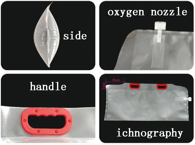 Bolsas de transporte oxigenadas para peces vivos, bolsas de pescado portátiles, descarga de oxígeno, especializado - imagen 4