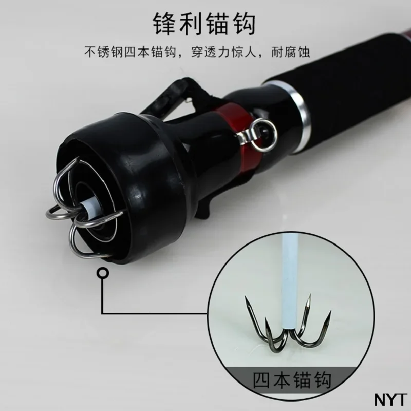 AK47 gancho de palanca de alambre suave japonés, gancho de calamar de tinta, gancho de calamar, gancho de camarón de madera de brail - imagen 3