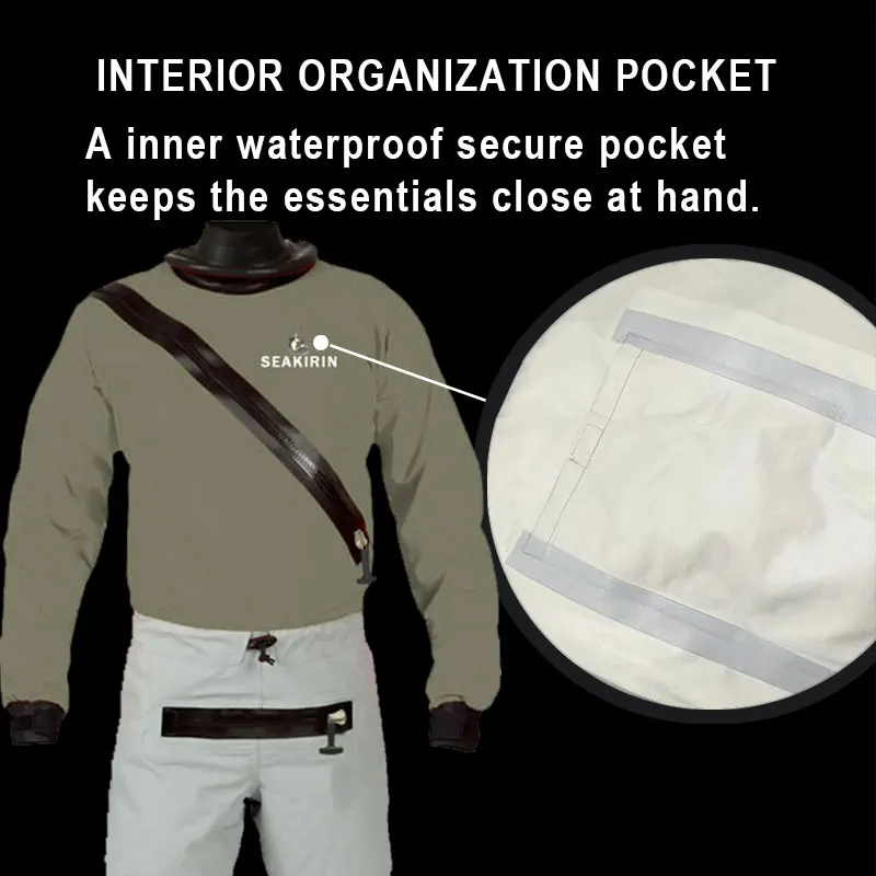 Trajes secos de surf para hombre, juntas de tobillo de látex, trajes secos para gatear, surf, Jetsurf, motos, Jetboarding, Waterskiing - imagen 5