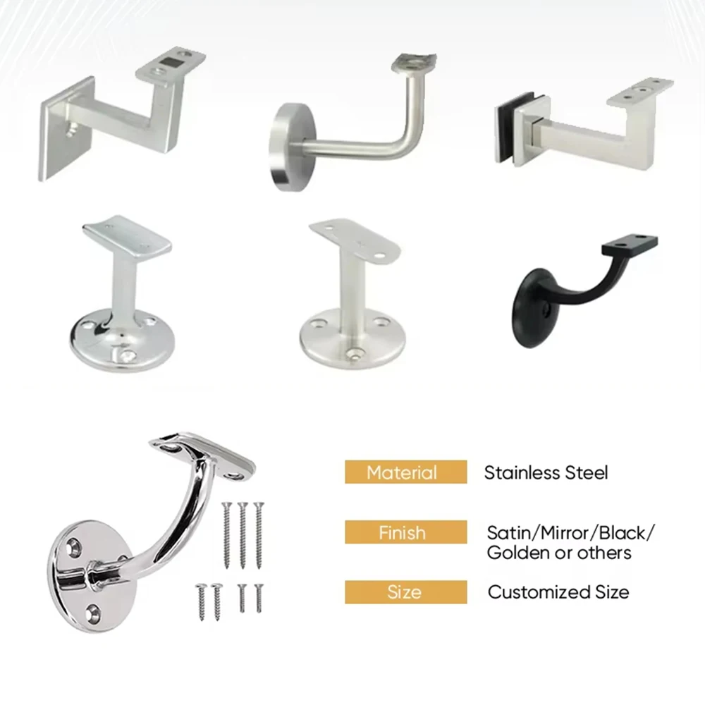 Soportes pasamanos acero inoxidable CNC – Vidrio y escalera - imagen 4