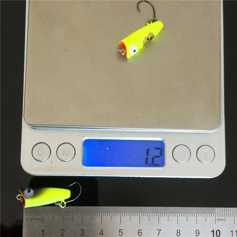 SWOLFY 1 Uds Topwater Mini Popper señuelo 25mm 1,5g Micro Wobbers flotantes para Pesca cebo duro Pesca lubina carpa aparejos de Lucio - imagen 3